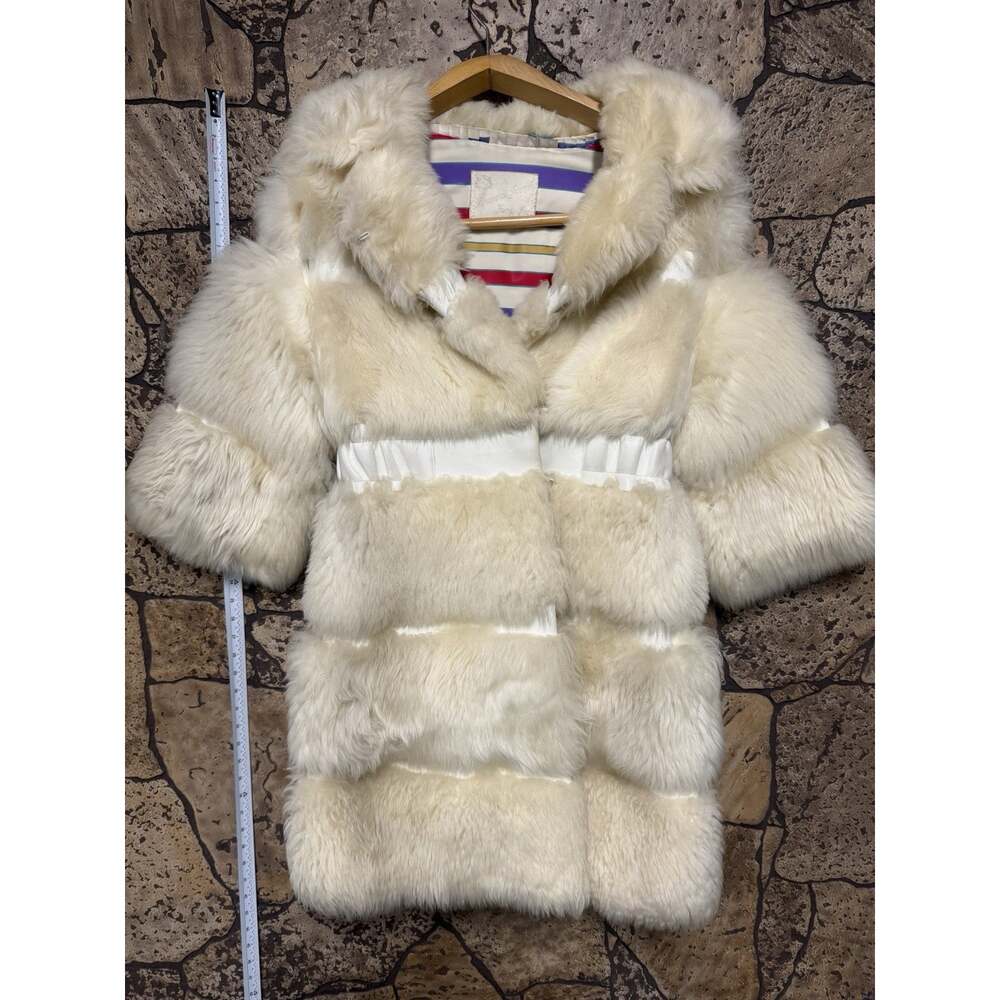 Bruno & Joseph Furs Vintage Lamb Fur Leather Coat Women M - Picture 2 of 8